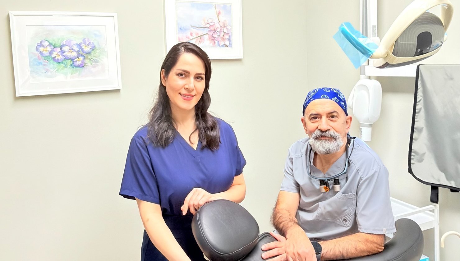Hola Dentistry team in Bradford dental operatory for Canadian Dental Care Plan patients